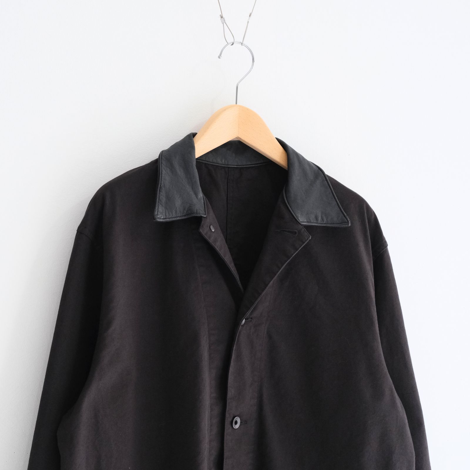 WASHED C/R/S DUCK COVERALL / ジャケット / カバーオール / BLACK
