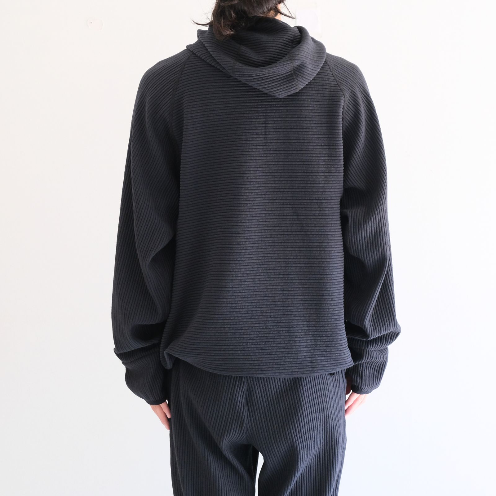 Uneven Anonymous Balaclava Hoodie / アンイーヴン アノニマス バラクラバ フーディー（OFF BLACK）