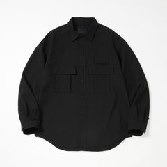 【入荷時期：2026年2月頃】Breathable Linen Luggage L/S SH / シャツ / 長袖 / DotAir® / OFF BLACK