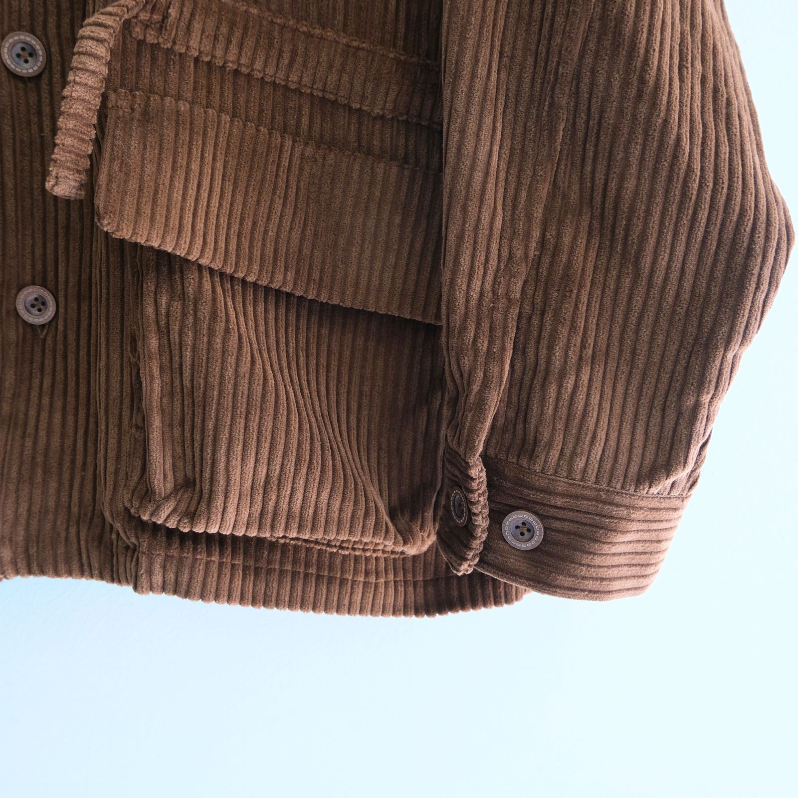 【残り1点】WIDE-WALE CORDUROY SAFARI JACKET（BROWN）