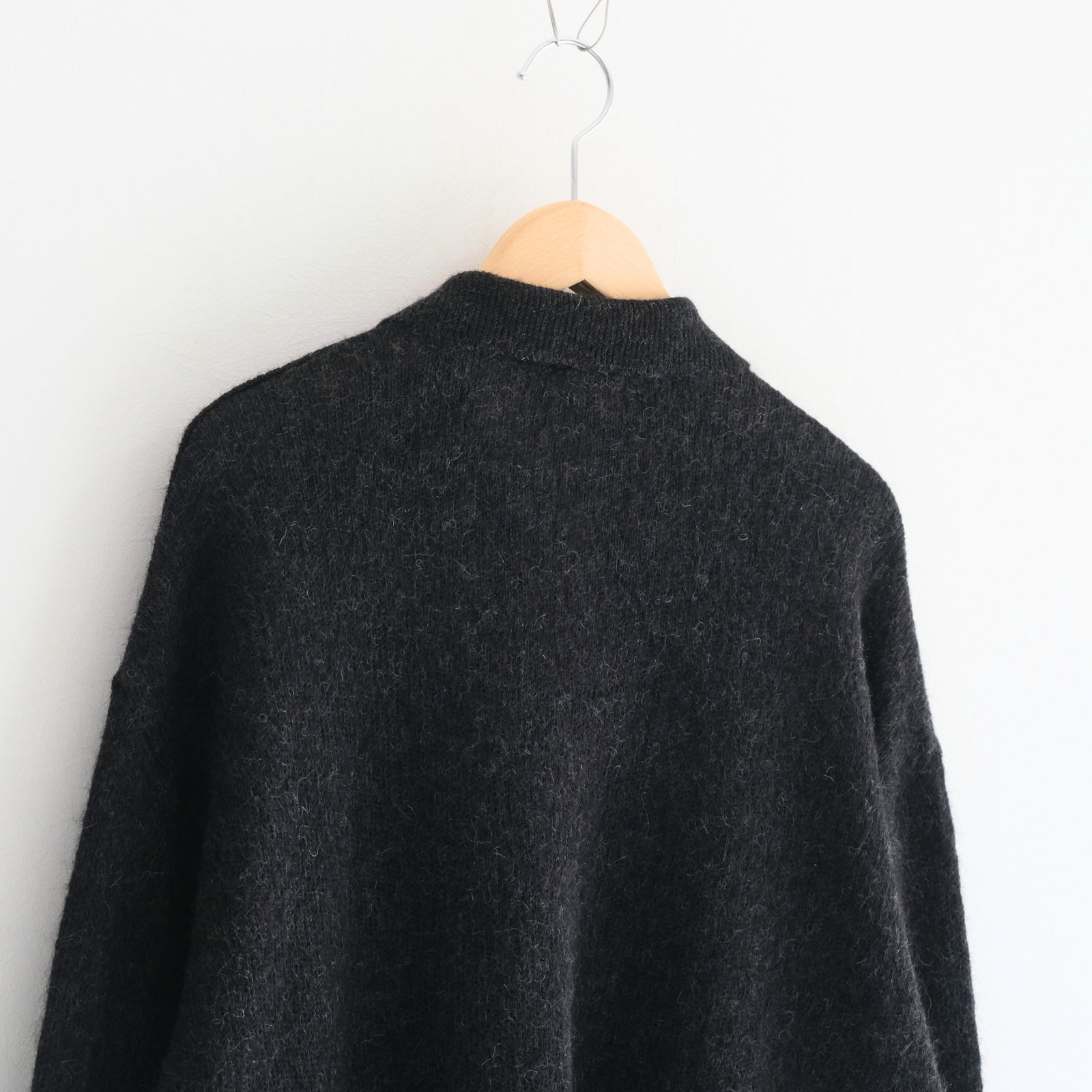 【残り1点】Kid Mohair Knit Shirts（Black）