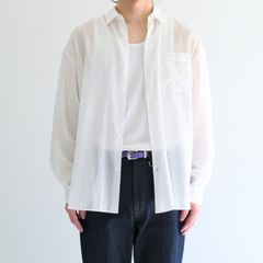 Superior Cotton Wide Shirts / スペリオール コットン ワイド シャツ（White）