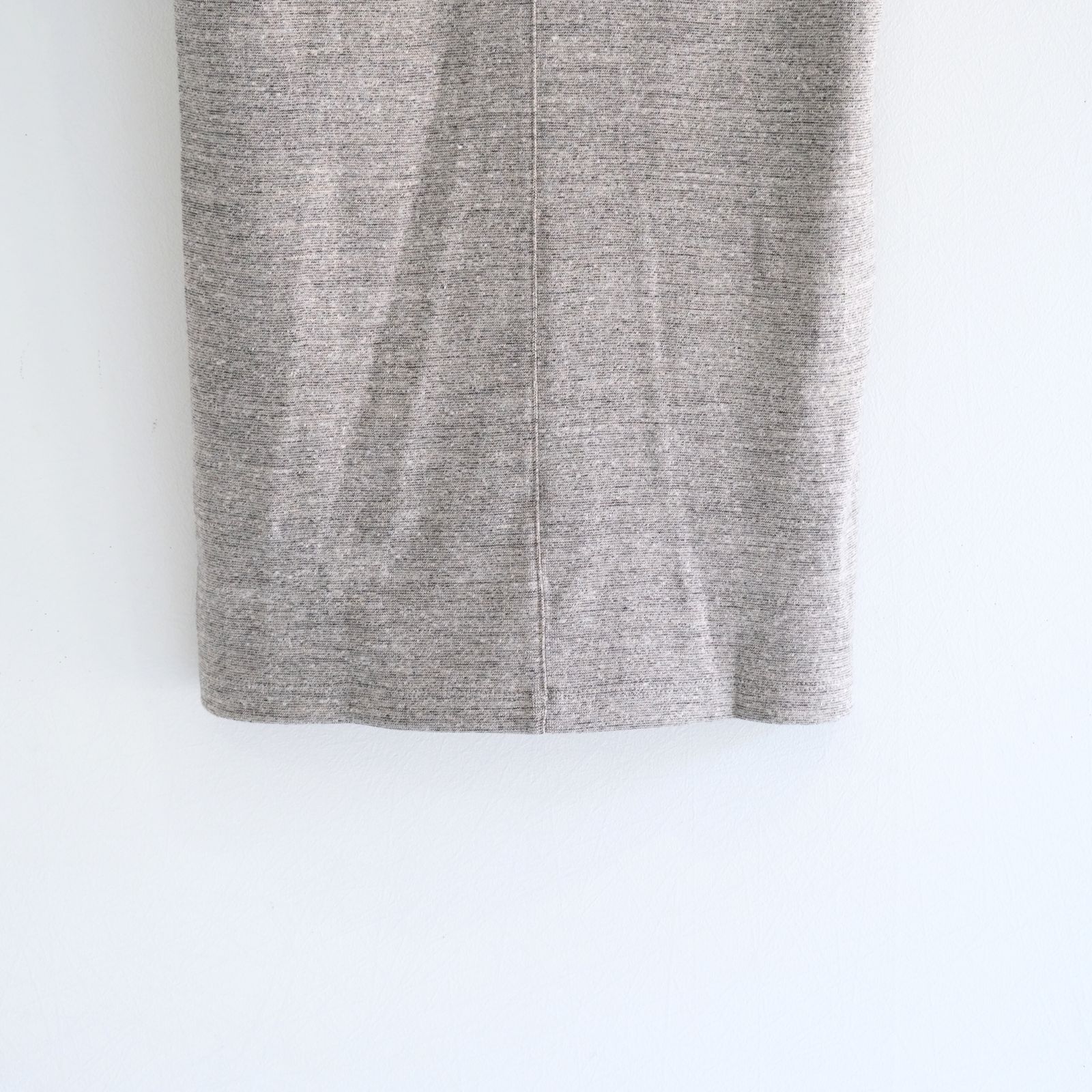 RIB TANK TOP - Mixed “UNSTAINED” yarn - / タンクトップ / GRAY