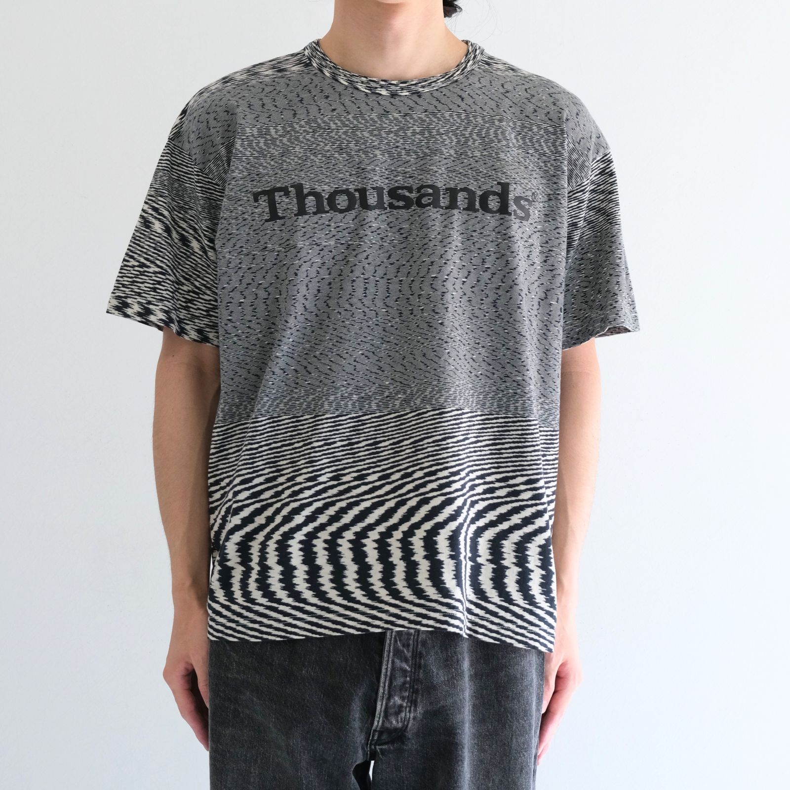 VORTEX TECHNICAL LOGO TEE fabric by SUN/kakke （BLACK OR WHITE）