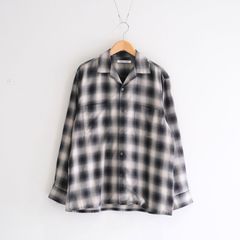 OMBRE CHECK OPEN COLLAR SHIRTS ‐Cotton Yak‐ / シャツ / チェックシャツ / オンブレチェック / Check