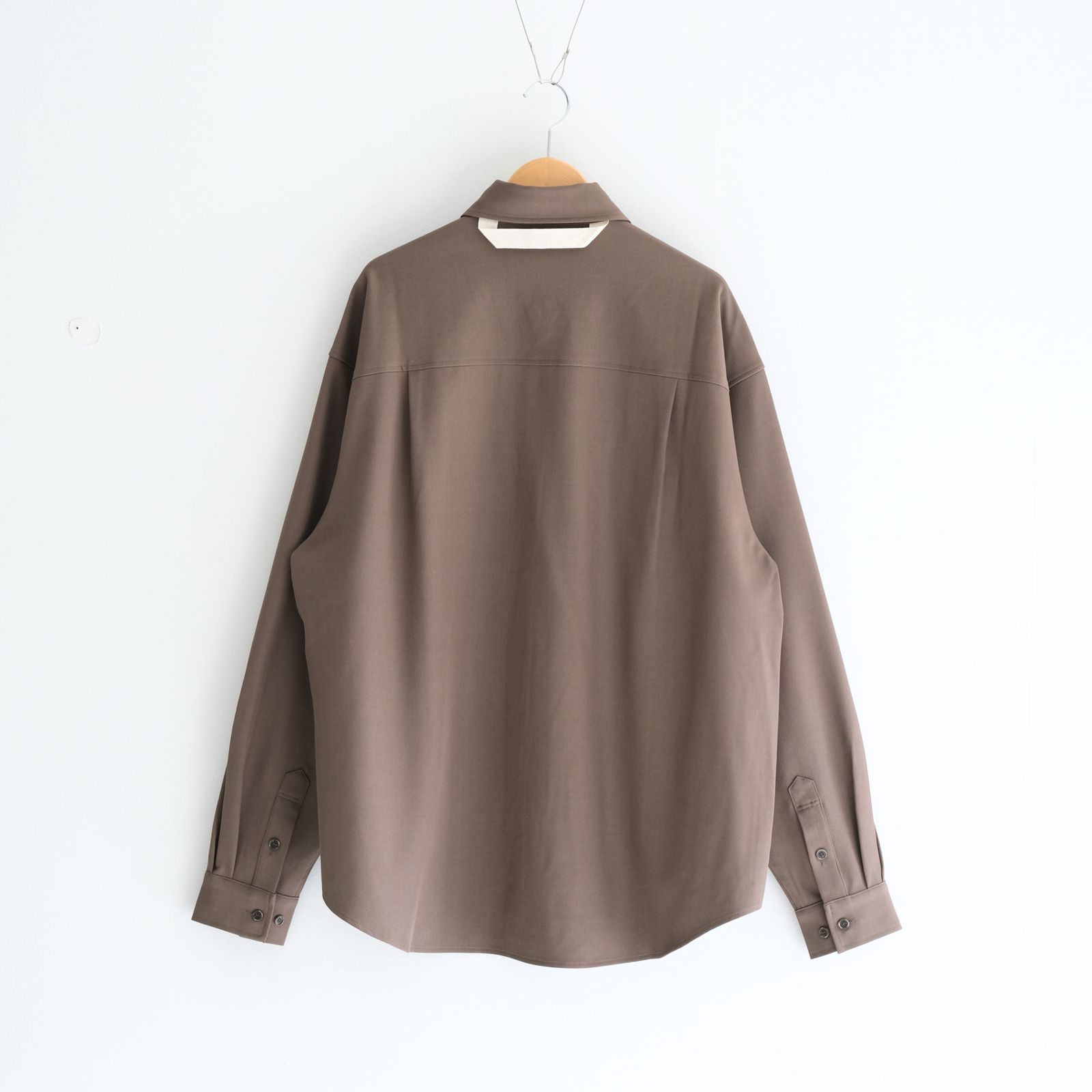 MERELY US LAZY OVERSHIRT / シャツ / 長袖 / DARK TAUPE