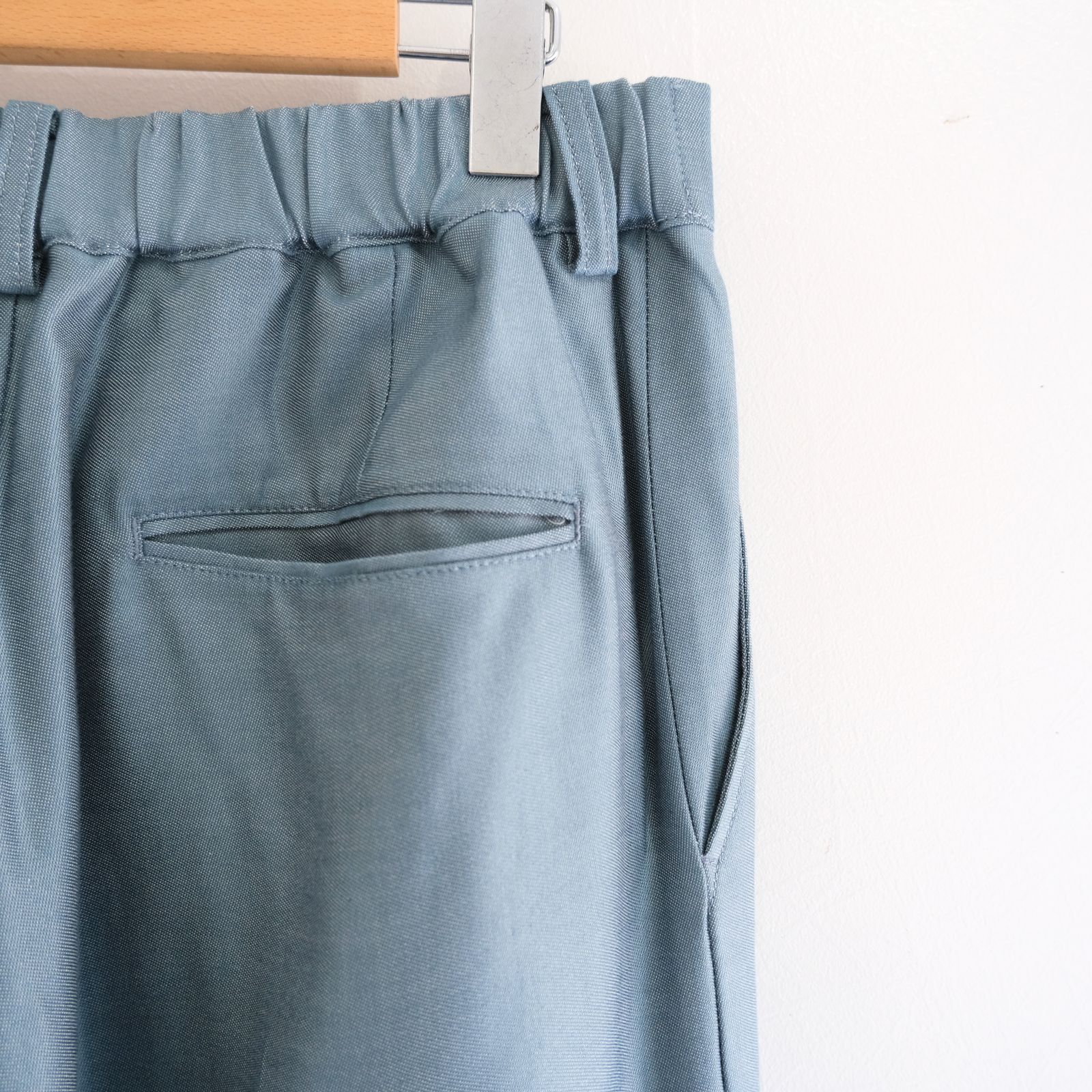 【残り1点】WIDE EASY FLARE TROUSERS  - Heavy Cupra -（Blue）