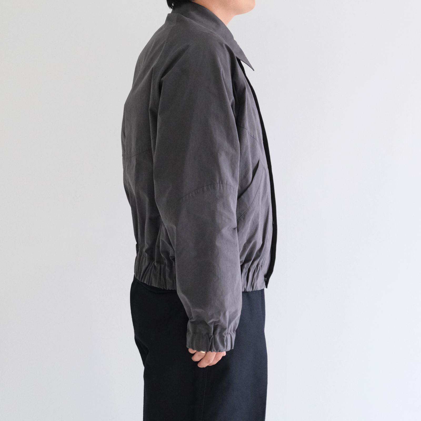 JIJI JACKET / ブルゾン / ワックス加工 /  CHARCOAL