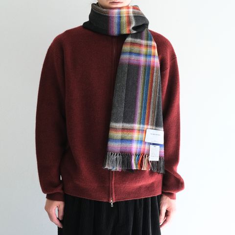 【残り1点】Multi Coloured Scarf（Black）