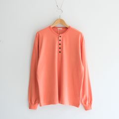 FADED TWIST TENJIKU HENLEY-NECK TOP / ヘンリーネック / ロンT / ORANGE
