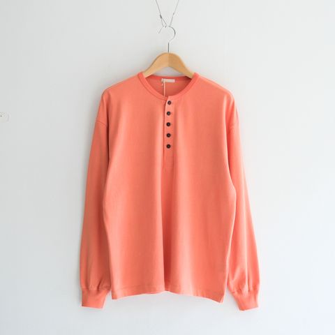 FADED TWIST TENJIKU HENLEY-NECK TOP / ヘンリーネック / ロンT / ORANGE