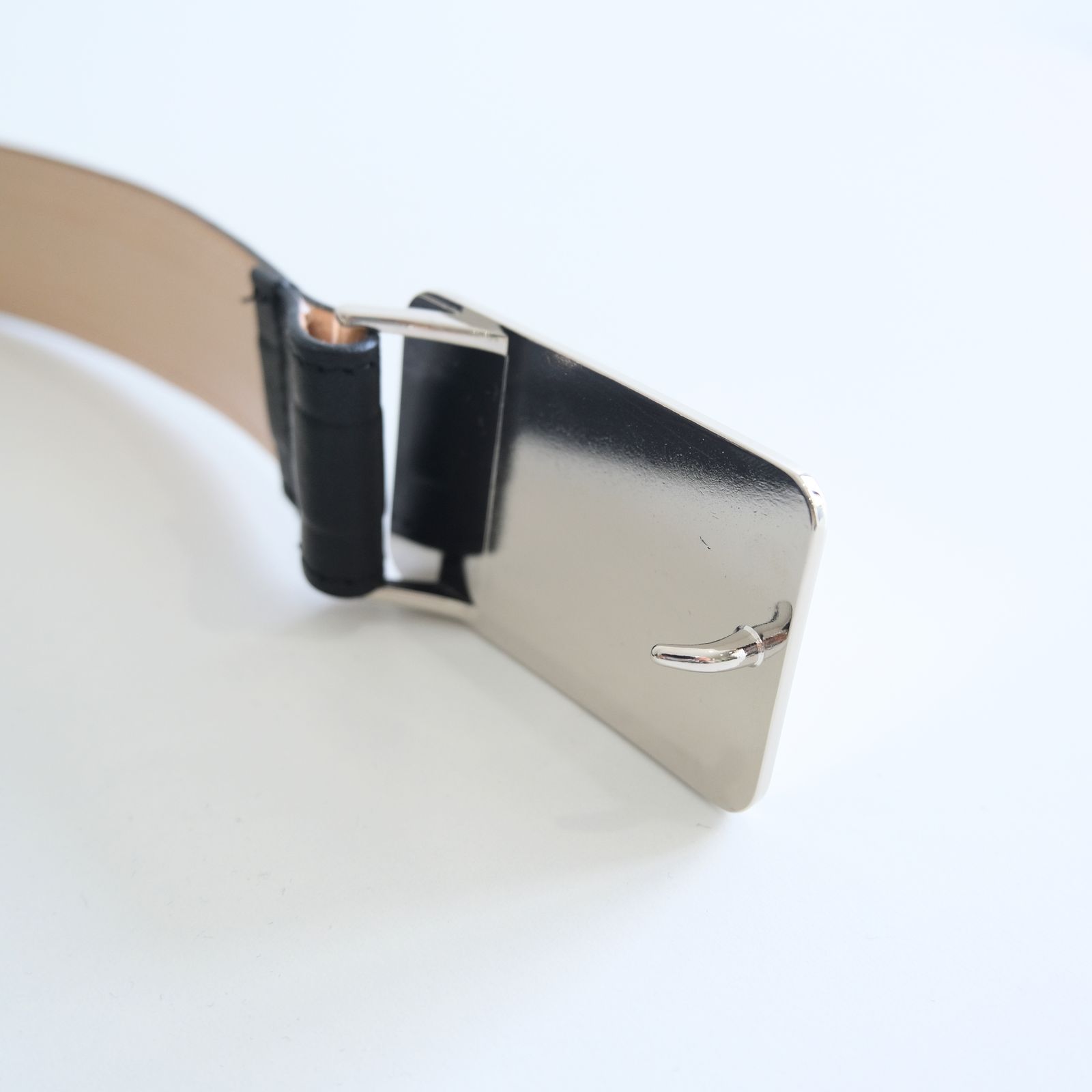 【残り1点】Leather Belt / レザー ベルト（Black）