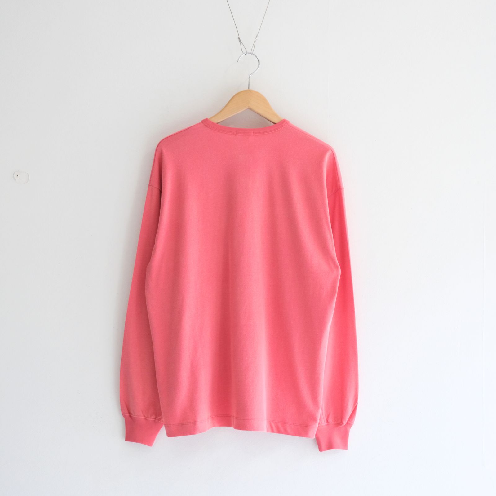 FADED TWIST TENJIKU HENLEY-NECK TOP / ヘンリーネック / ロンT / RED