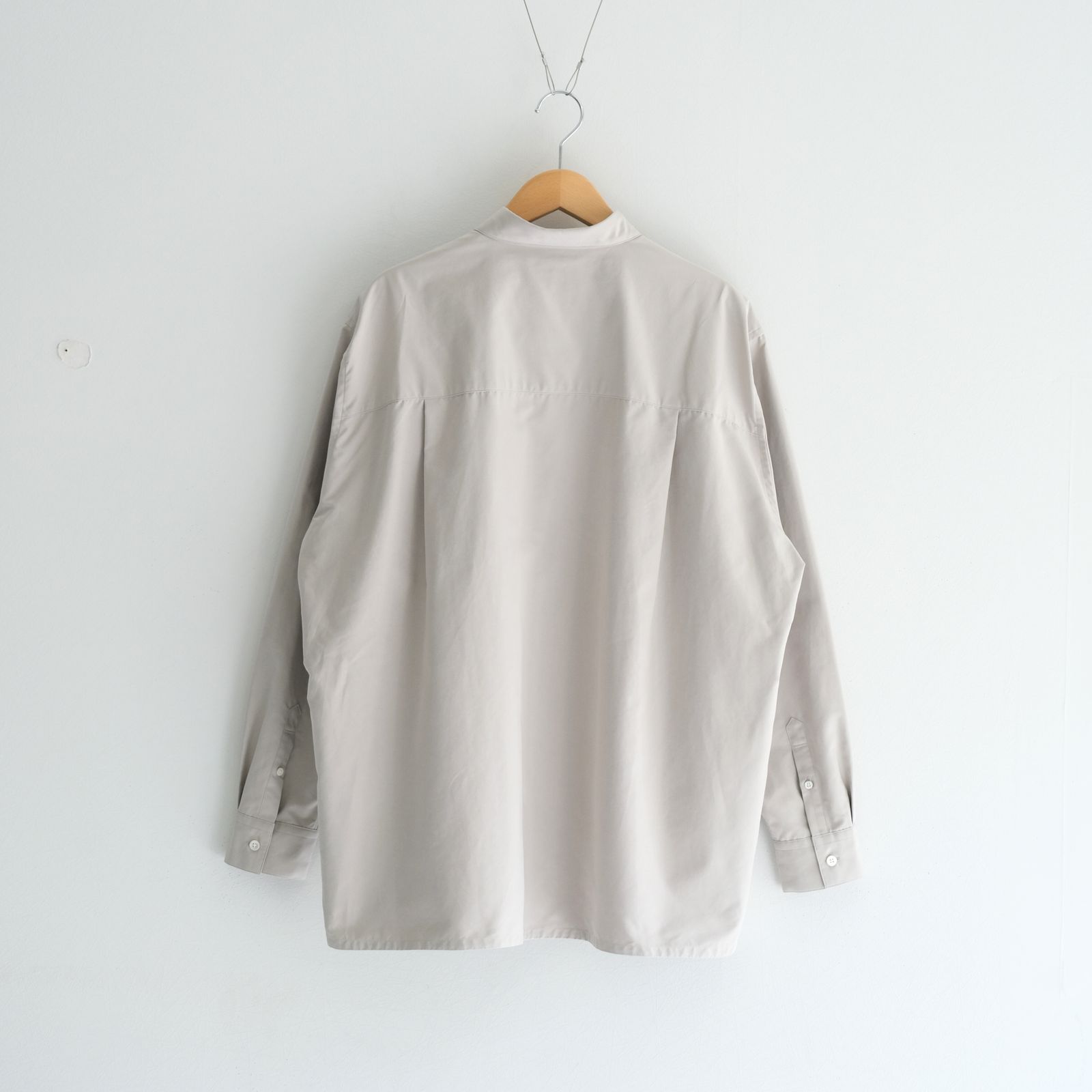 Peach back twill - Rob / シャツ / ポリエステル / ナイロン / Oyster beige