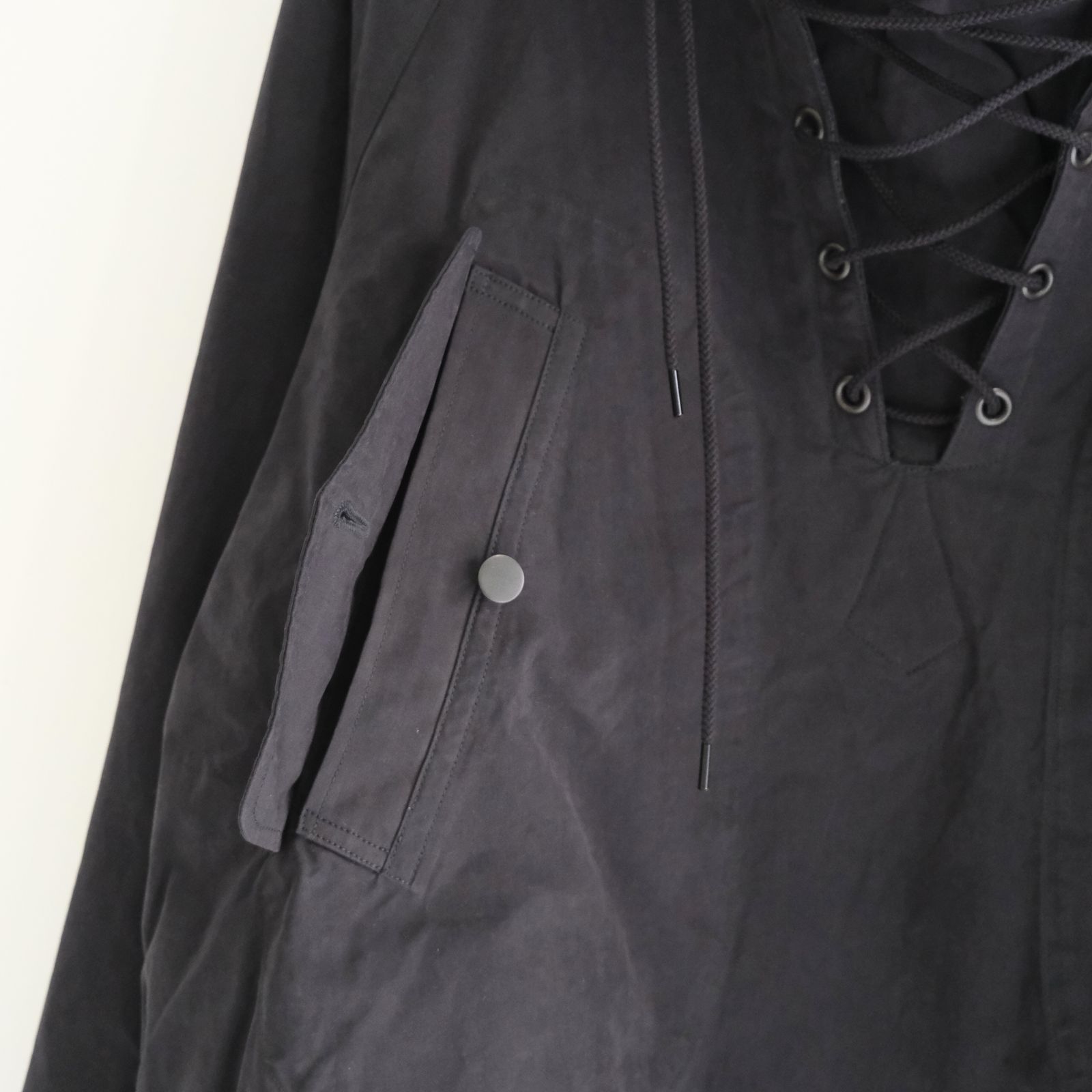 WAXED WEATHER PARKA / プルオーバー / パーカー / ワックス加工 / INK BLACK