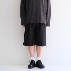 Hemingway Stripe Bermuda Pants / ヘミングウェイ ストライプ バミューダ パンツ（BLACK）