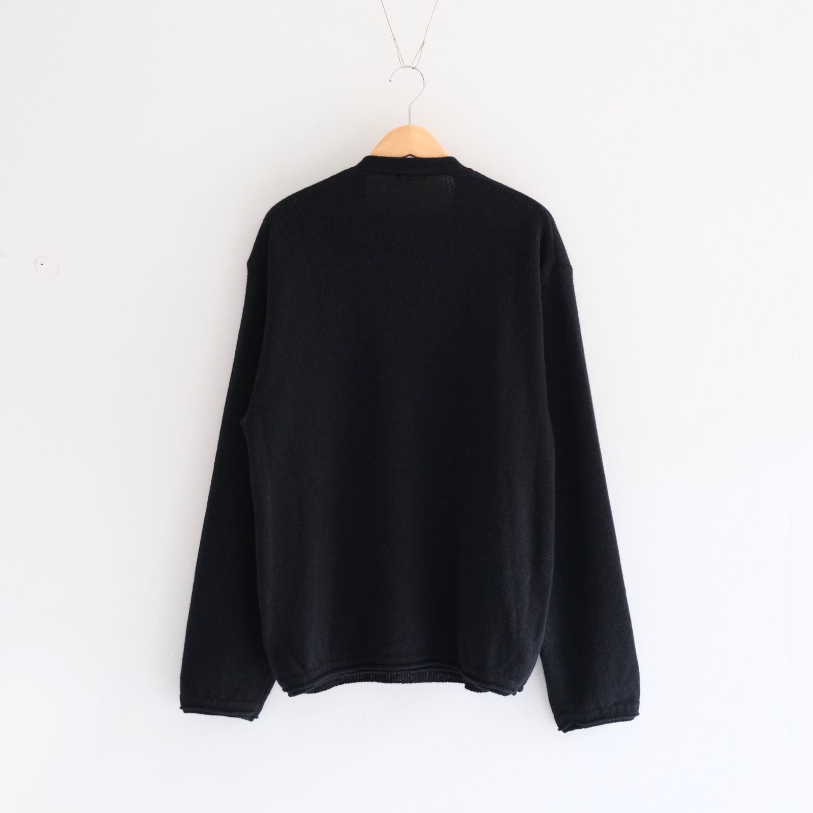 ALPACA ENSEMBLE KINT PULLOVER / ニット / アルパカ / ウール / BLACK