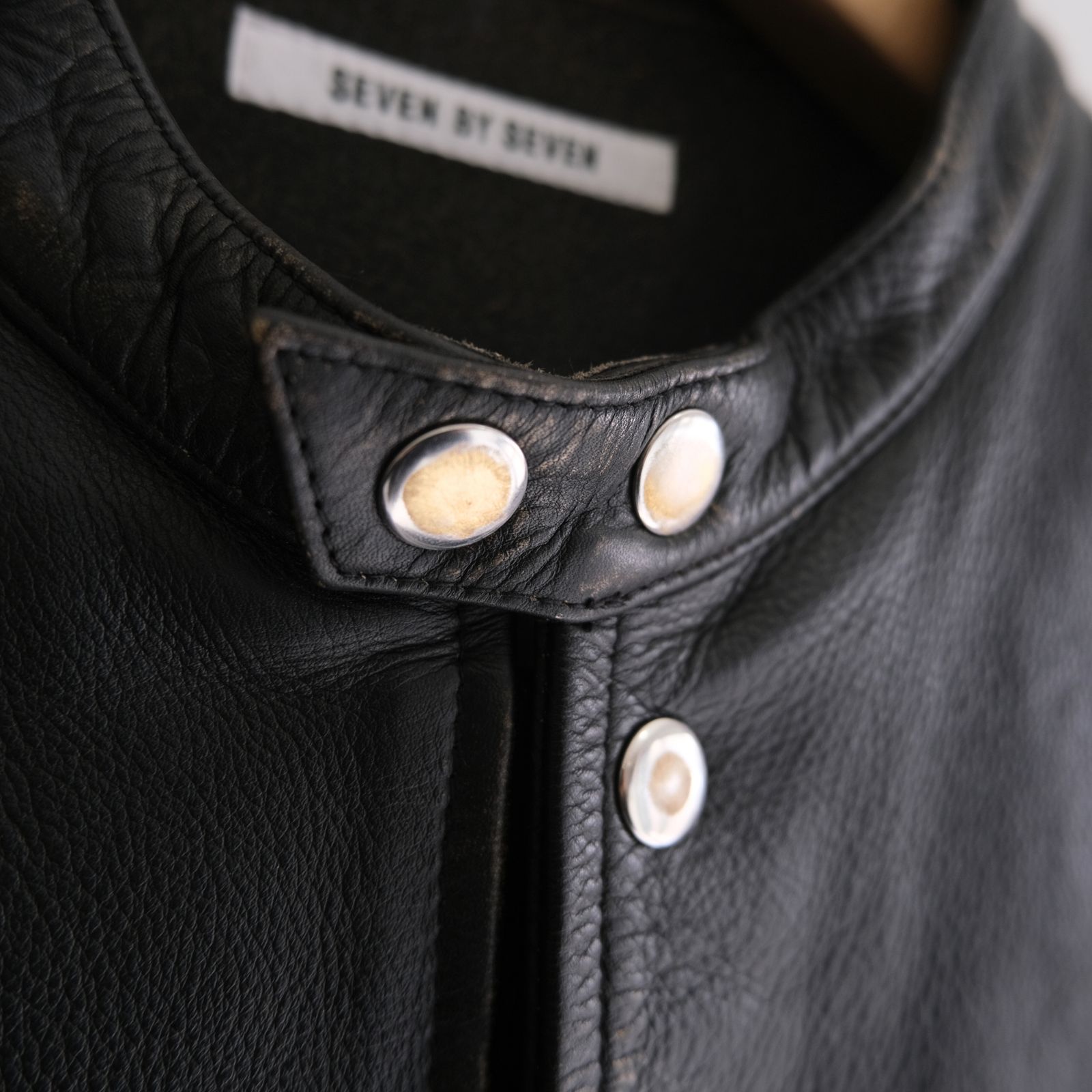 LEATHER RIDERS JACKET ‐Cow Heavy Vintage finish‐ / ジャケット / レザージャケット /  ライダースジャケット / Cow leather / 牛革 / Black