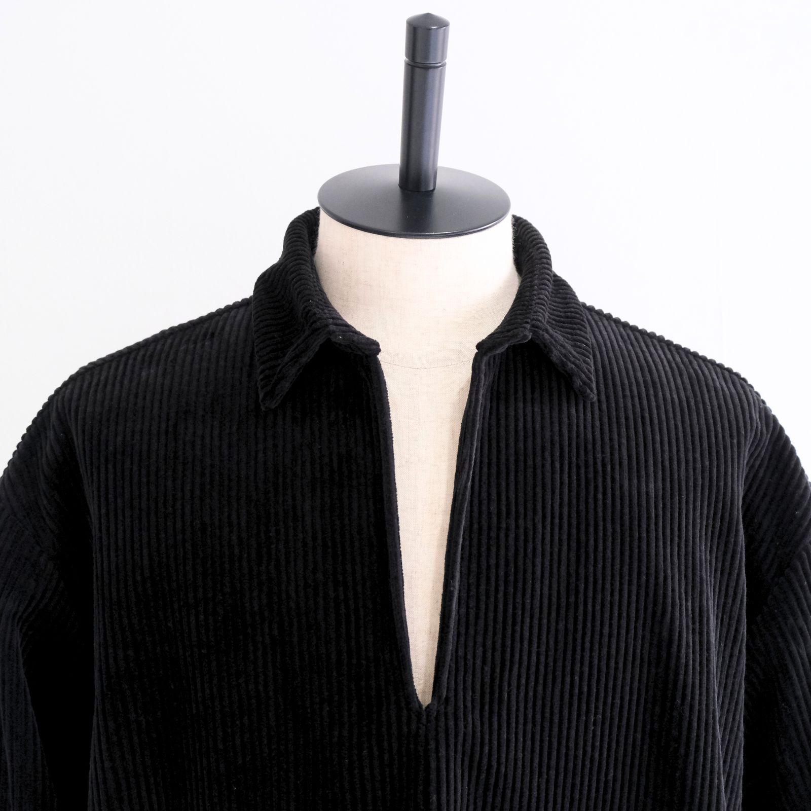 【残り1点】Corduroy Skipper Shirts（Black）