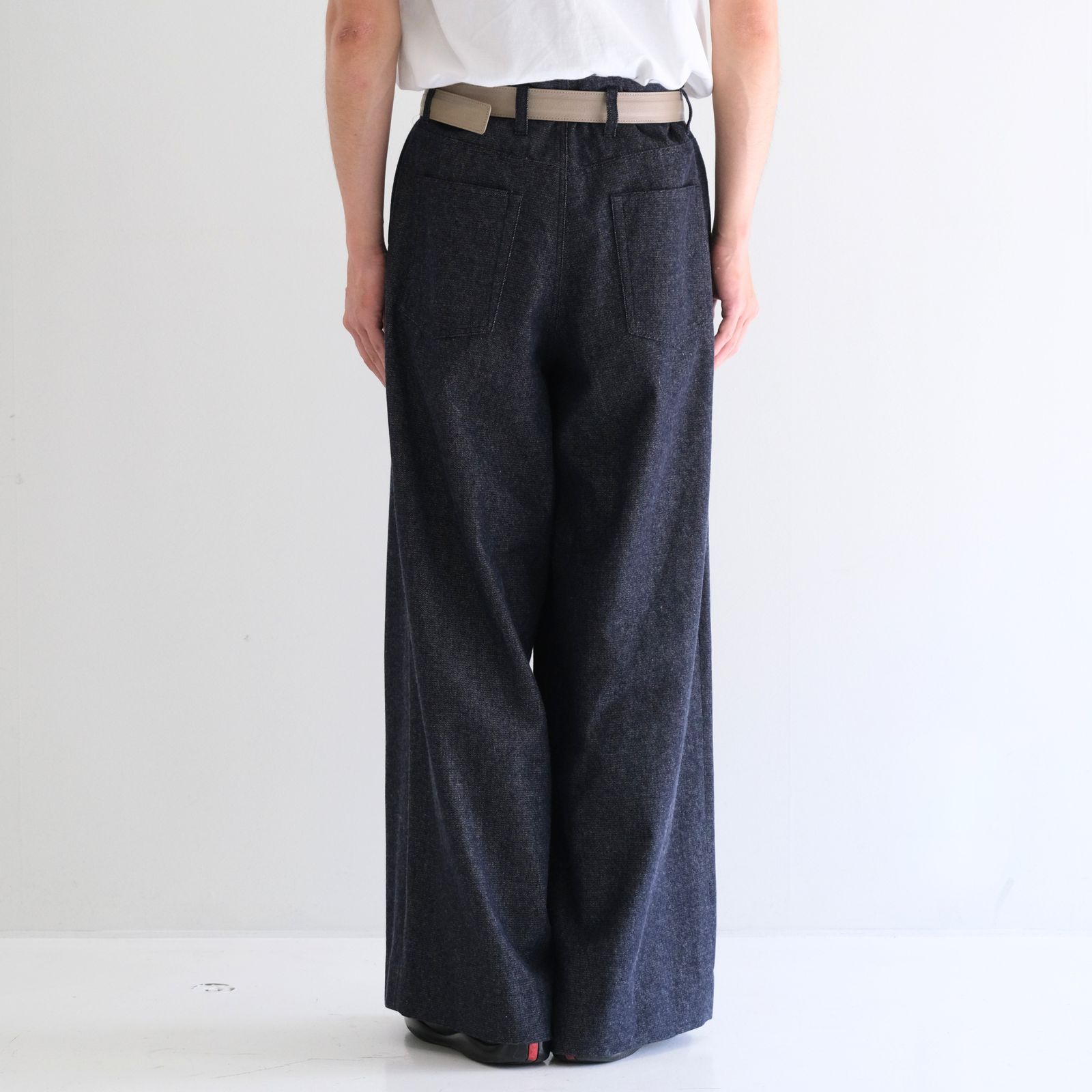 【残り1点】Tucked Wide Trousers / タクト ワイド トラウザー（Indigo）