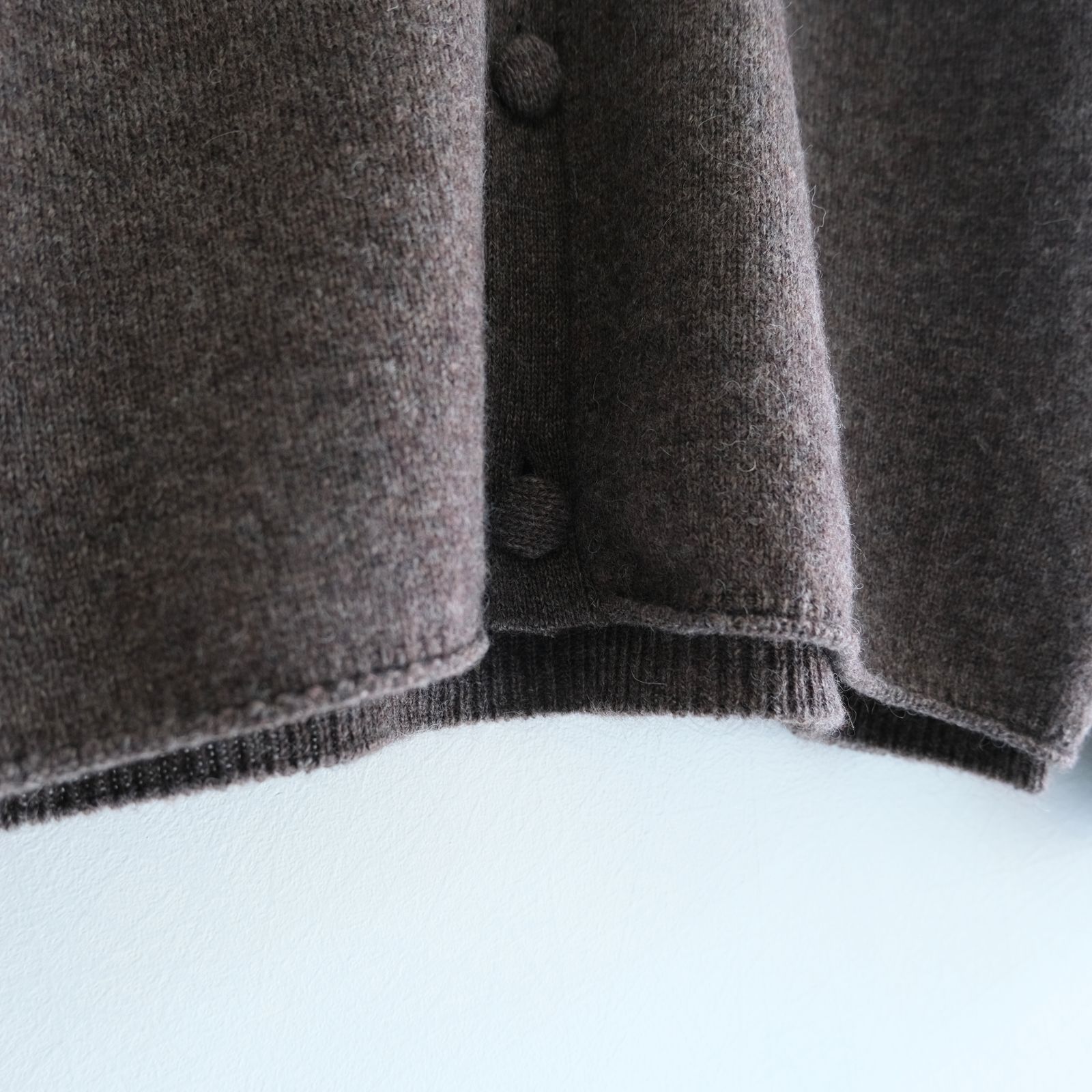 ALPACA ENSEMBLE KINT PULLOVER / ニット / アルパカ / ウール / BROWN
