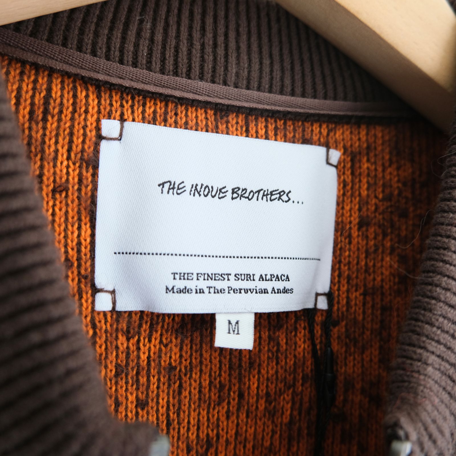 Suri Alpaca Bomber Jacket / ジャケット / ボンバージャケット / アルパカ / スリアルパカ / Dark Brown / Orange