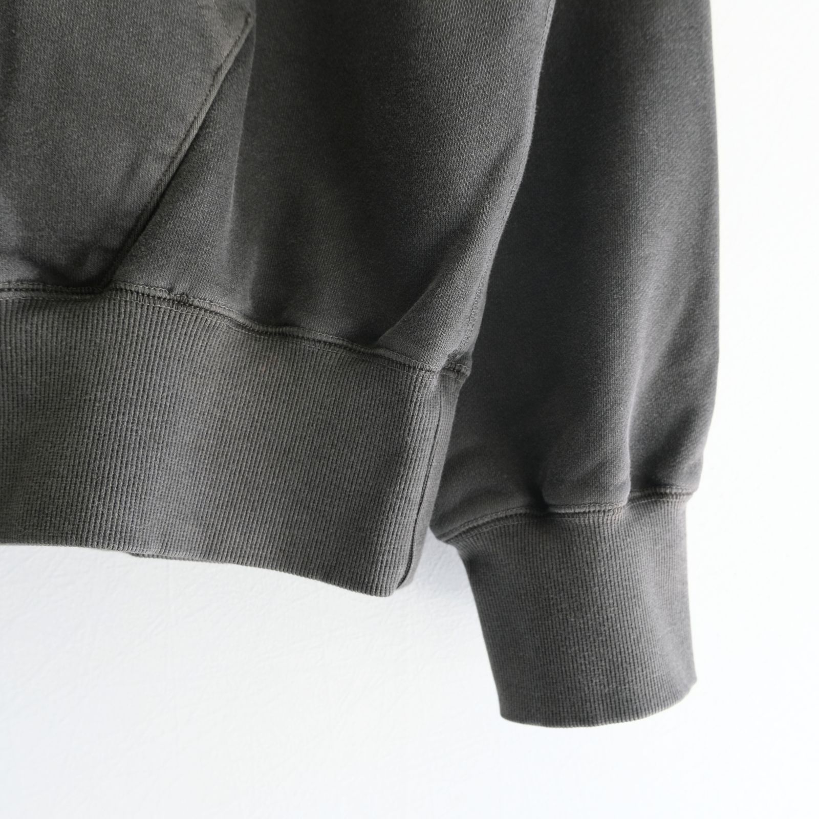 Processed Half-Zip Sweat Hoodie（Gray）
