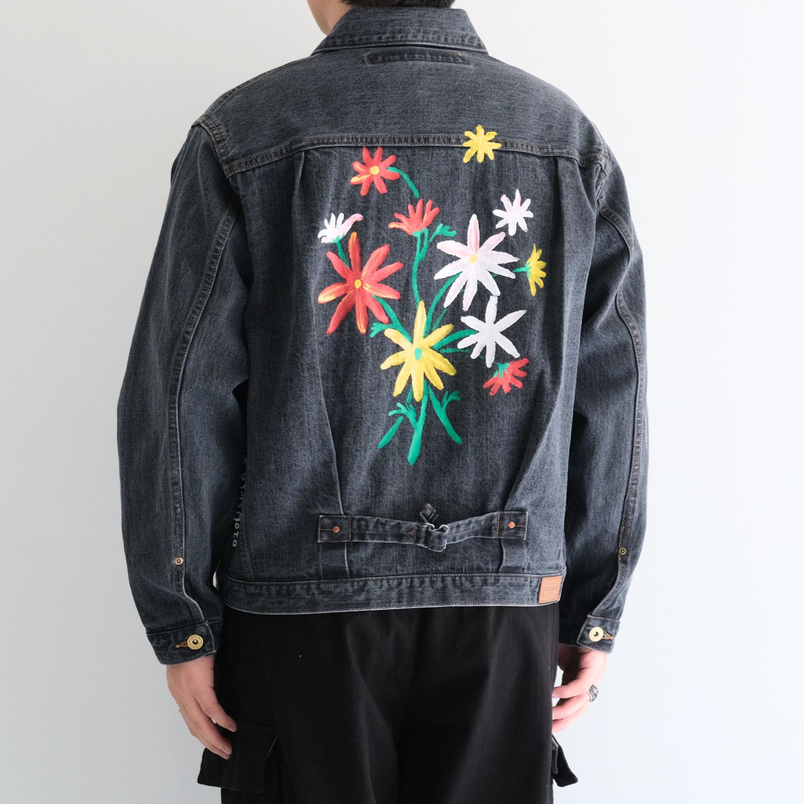 "ROEBUCK" Type-50s Hand Painted Jacket feat. MIO YAMAMOTO / 「ROEBUCK」タイプ50s ハンドペイントジャケット feat. ミオ ヤマモト（BLACK）