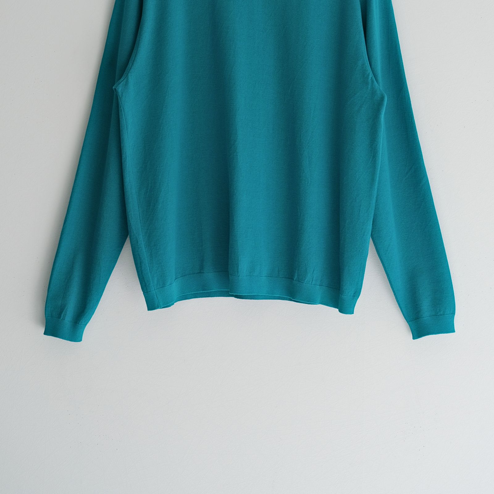 TWISTED COTTON KNIT PULLOVER / ニット / コットン / PEACOCK GREEN