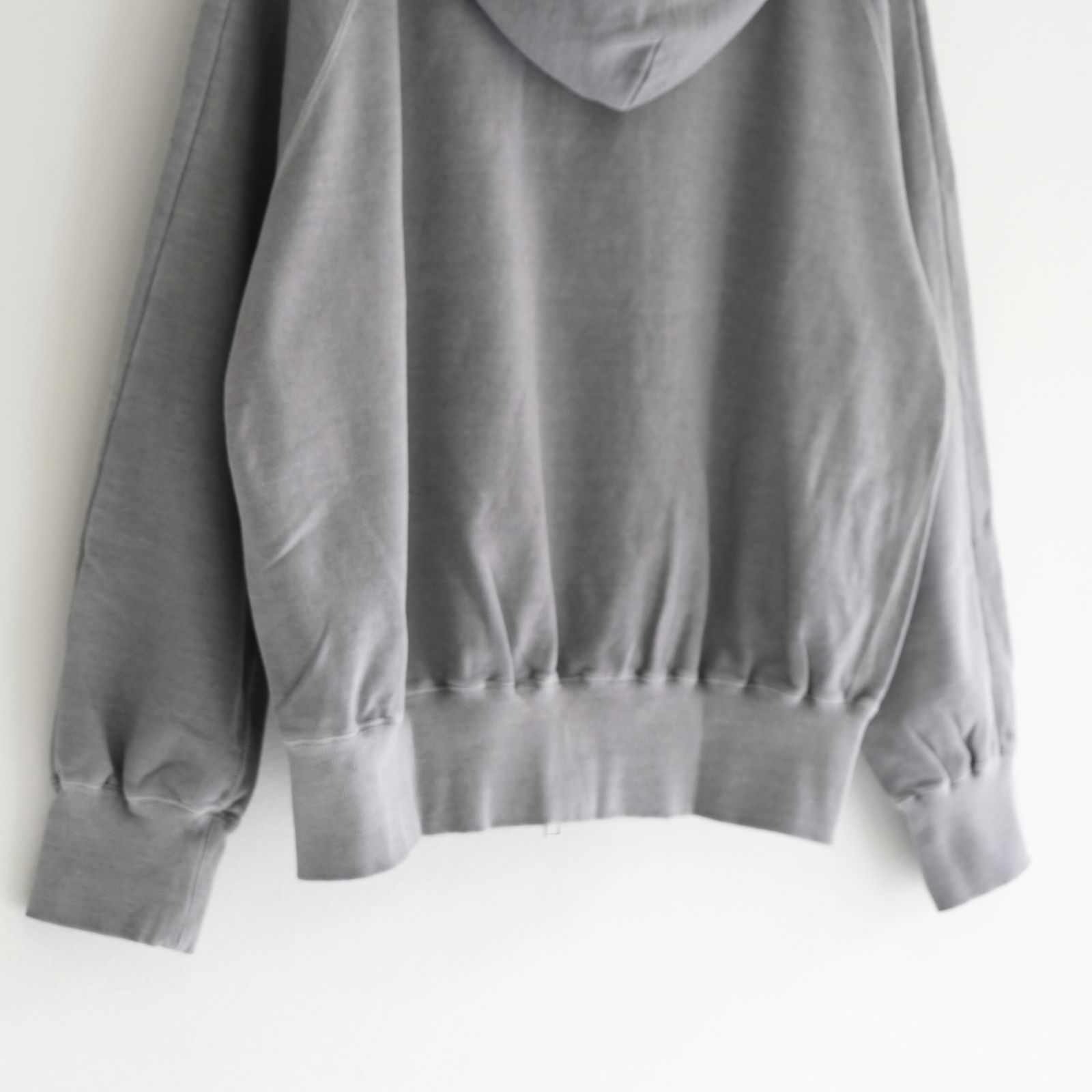 ZIP SWEAT HOODY / ジップアップパーカー / BLACK