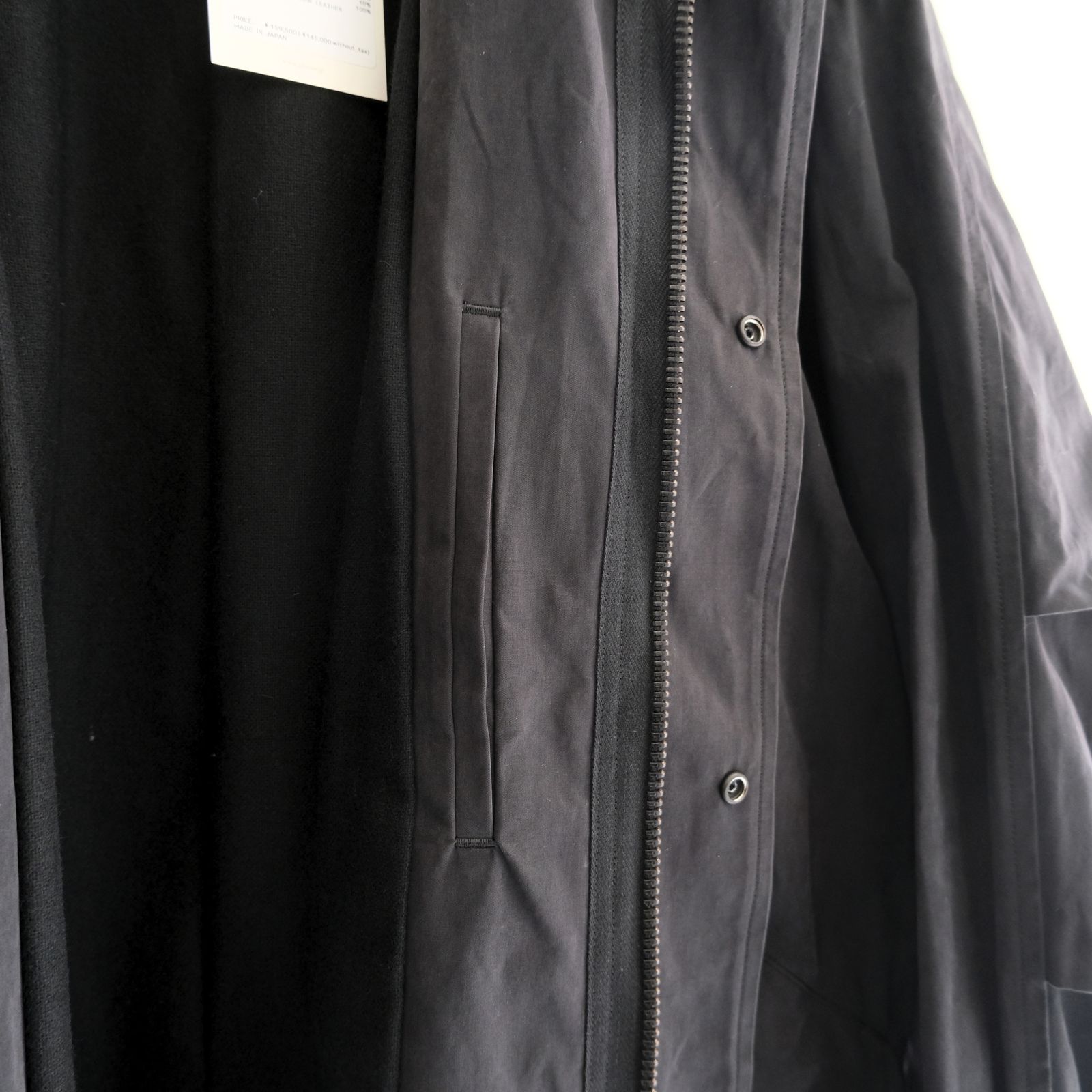 【残り1点】WAXED WEATHER B/C FIELD COAT（INK BLACK）