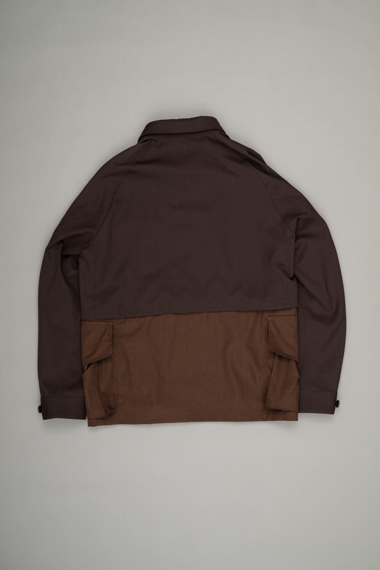 Layered Military Coat（Brown）