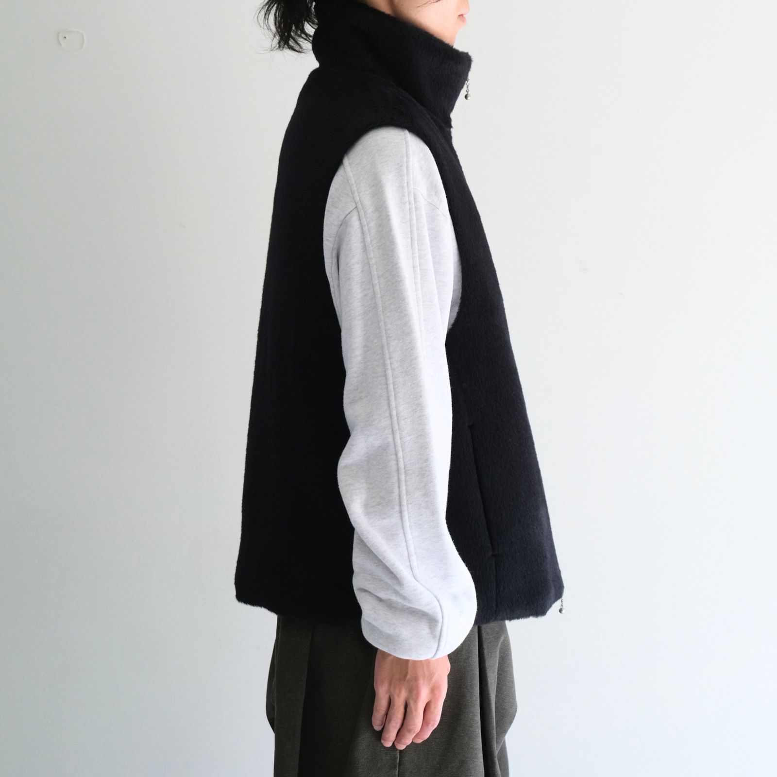 【残り1点】MERELY SURI ALPACA INUIT FUR VEST（BLACK MINK）