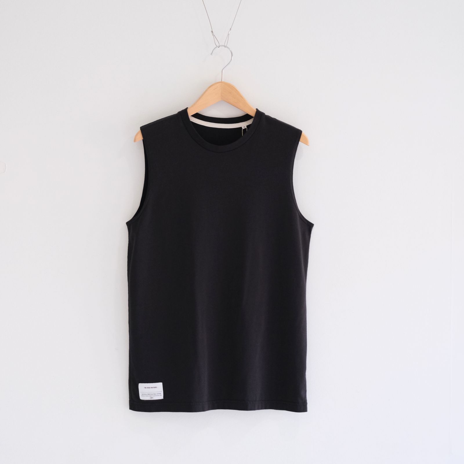 No Sleeve Top / ノースリーブ / 天然ピマコットン / BLACK