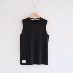 No Sleeve Top / ノースリーブ / 天然ピマコットン / BLACK