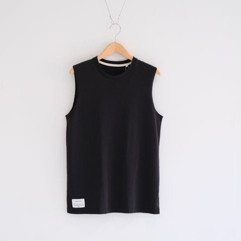 No Sleeve Top / ノースリーブ / 天然ピマコットン / BLACK