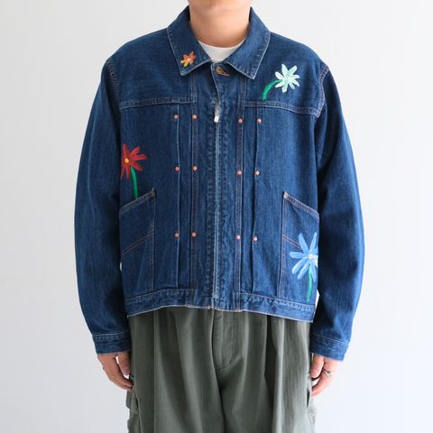 "ROEBUCK" Type-50s Hand Painted Jacket feat. MIO YAMAMOTO / 「ROEBUCK」タイプ50s ハンドペイントジャケット feat. ミオ ヤマモト（BLUE）