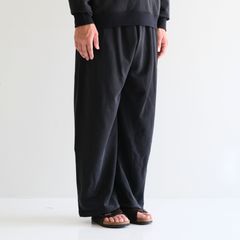 28G Cupro Easy Pants / パンツ / スウェット / BLACK(Night Black)