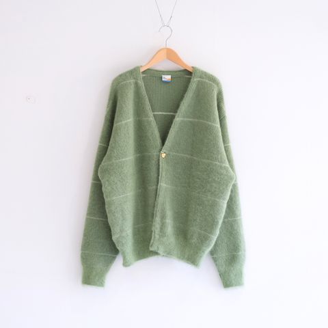 MOHAIR BOARDER CARDIGAN（GREEN）