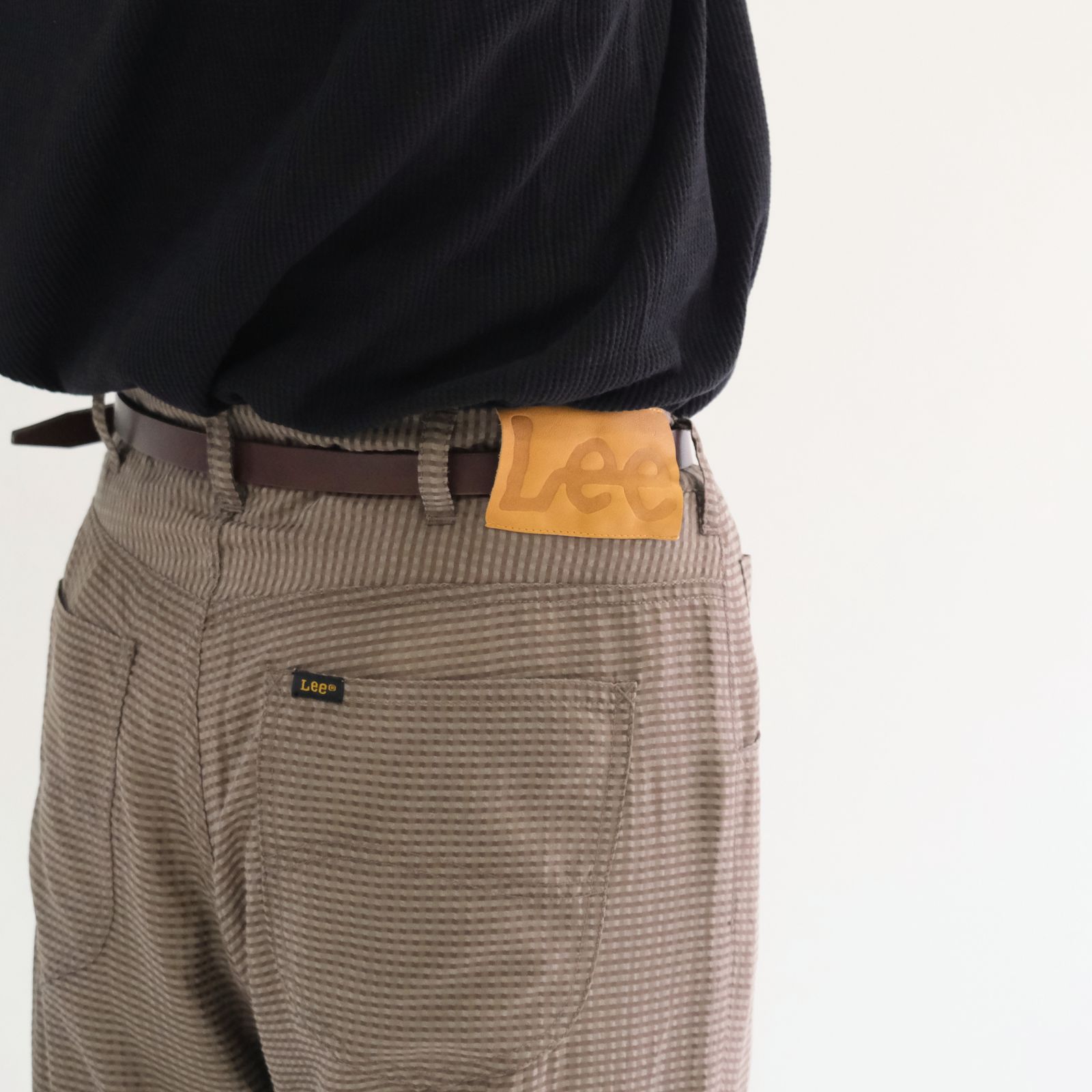 Lee / SEVEN BY SEVEN  / SHEER COWBOY PANTS ‐Gingham Check Indian fabric‐ /