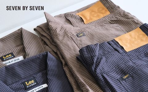 【SEVEN BY SEVEN / セブンバイセブン】Leeとのスペシャルコラボレーション。夏も楽しめる軽やかなレーヨン素材で展開。（SHEER COWBOY JACKET・SHEER COWBOY PANT）