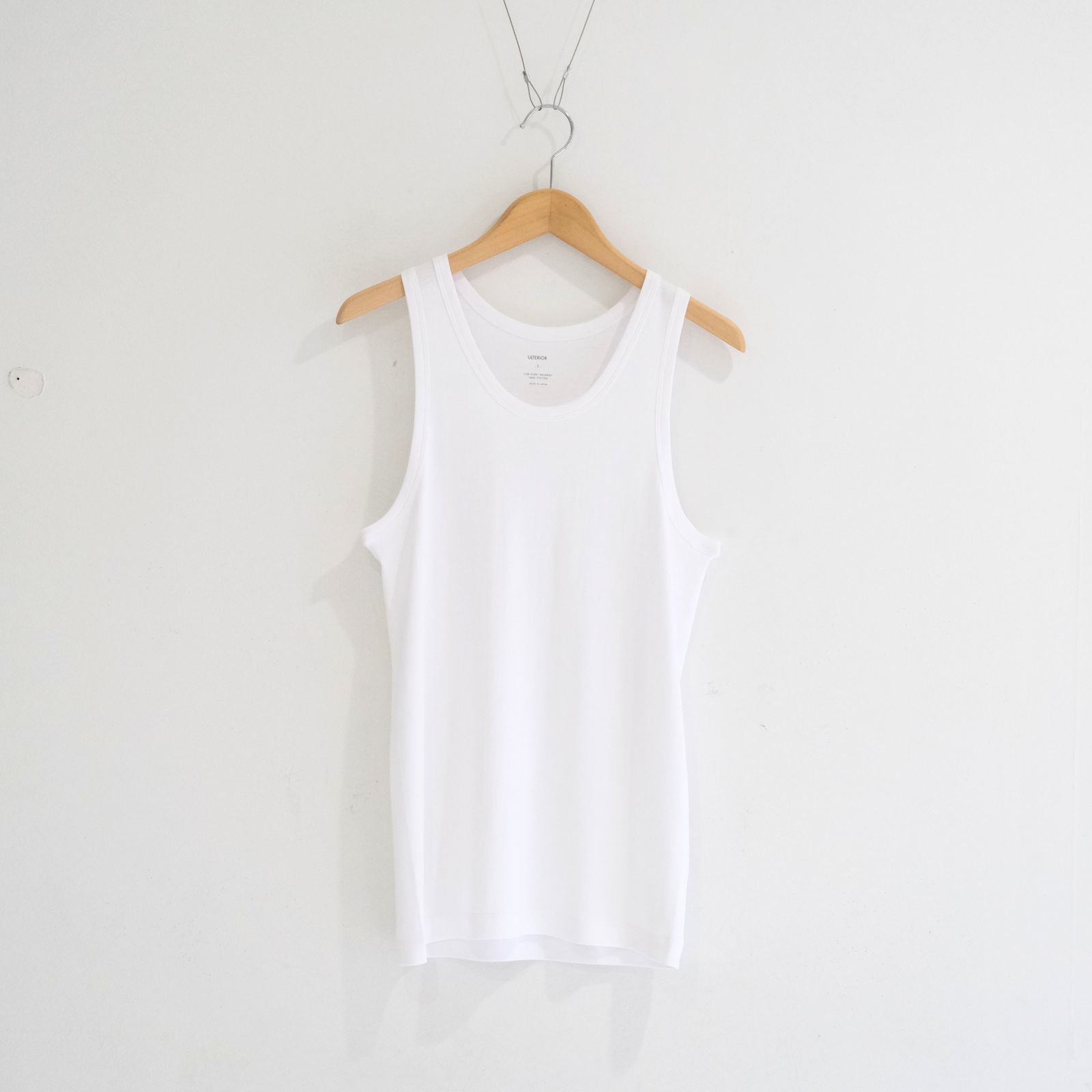 TUBULAR TANK TOP / チューブラー タンクトップ（WHITE）