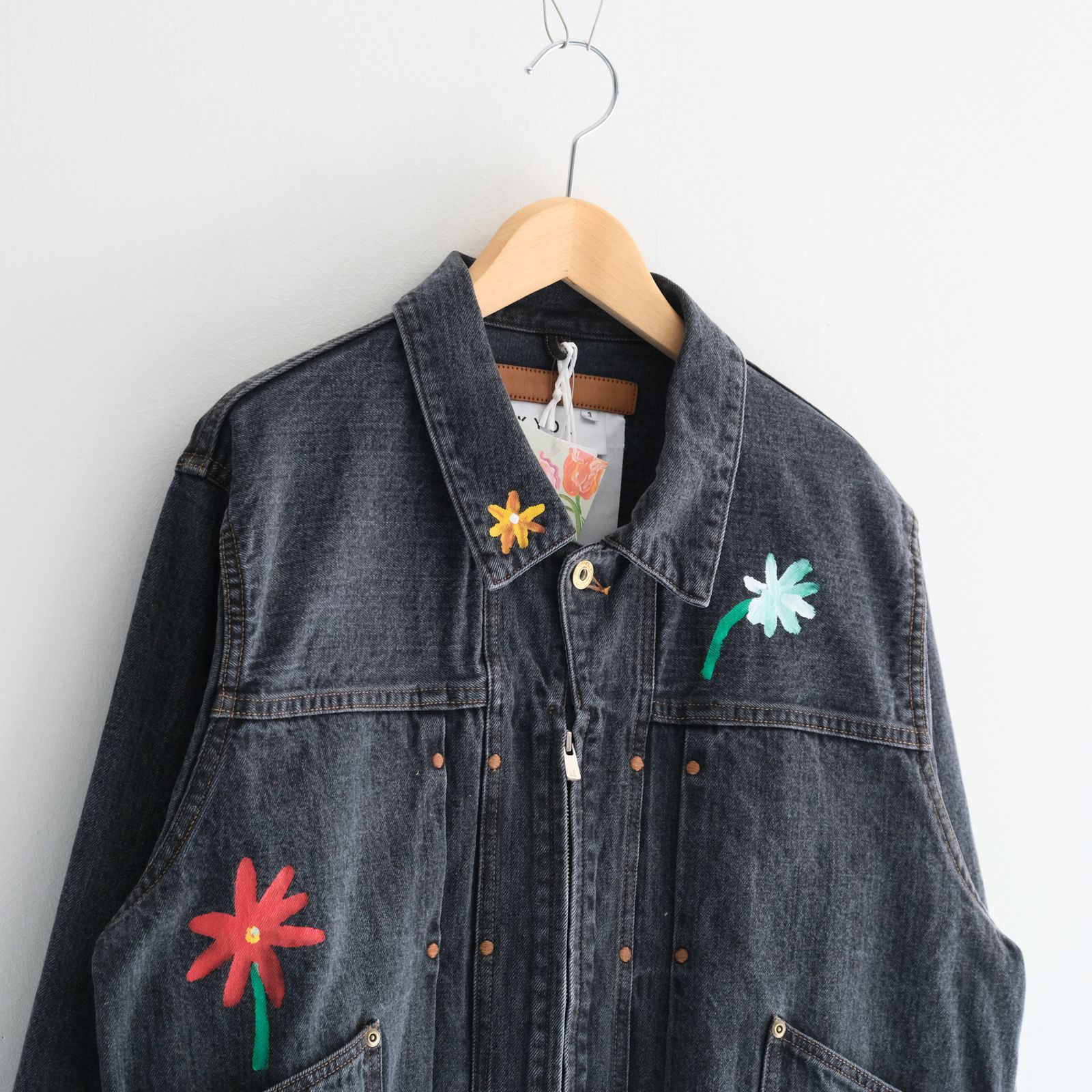 "ROEBUCK" Type-50s Hand Painted Jacket feat. MIO YAMAMOTO / 「ROEBUCK」タイプ50s ハンドペイントジャケット feat. ミオ ヤマモト（BLACK）