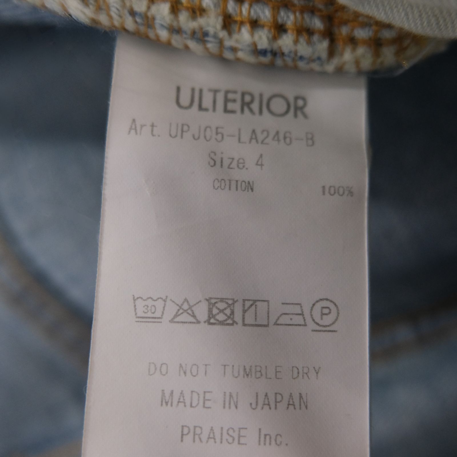 VINTAGE WASHED SELVEDGE DENIM 5P PANTS / パンツ / デニム / 5ポケット / FADED BLUE