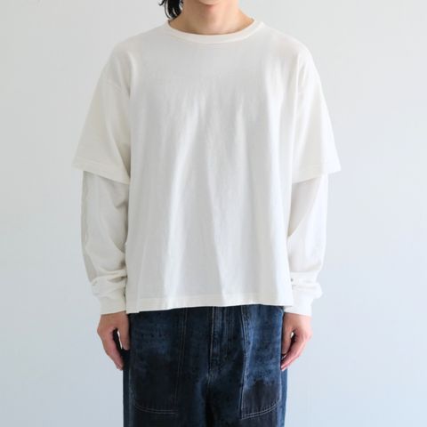 MC LAYERED LS TEE / MC レイヤード LS TEE（OFF WHITE）