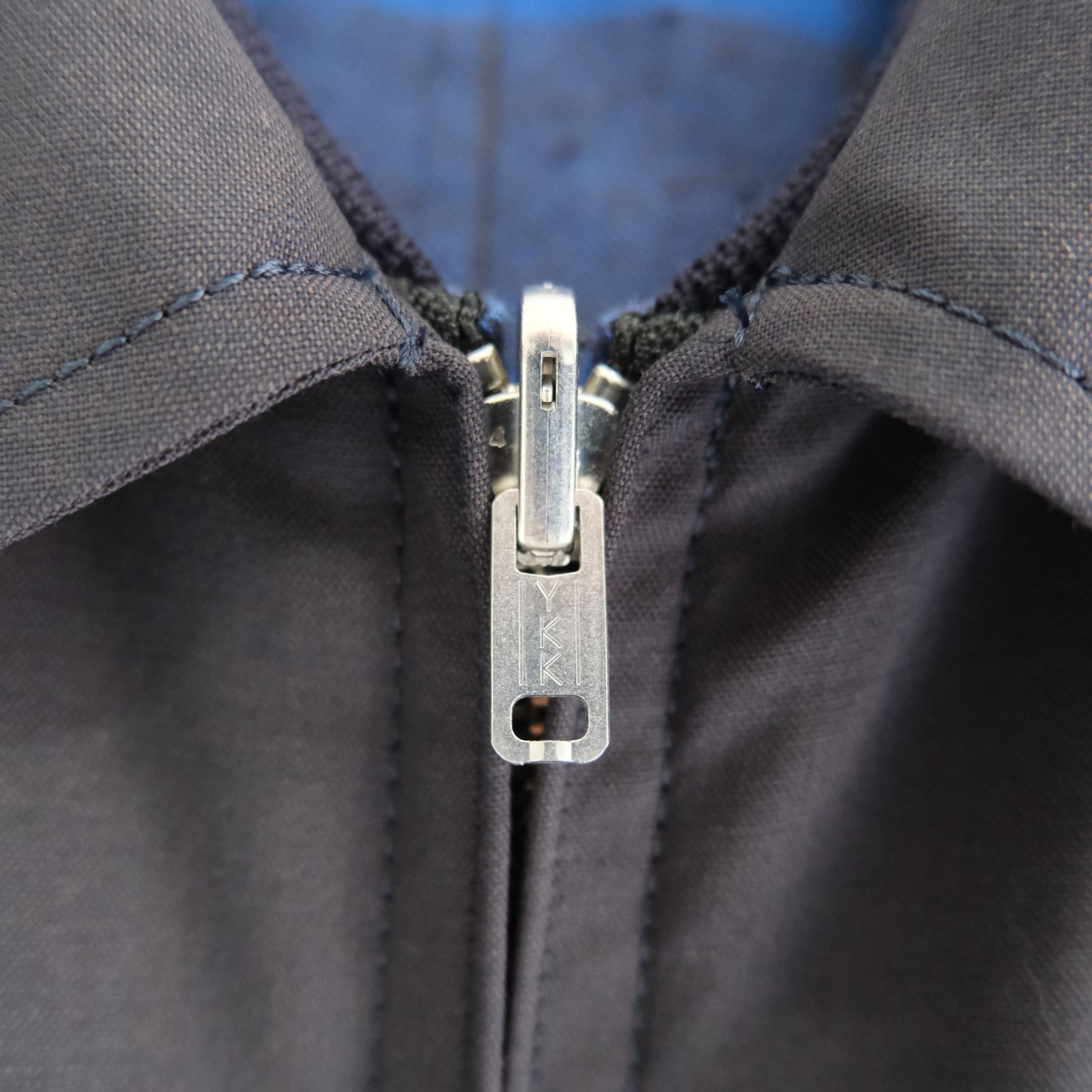 REVERSIBLE BLOUSON ‐Wool /Cotton slub Buffalo check‐ / ジャケット / ブルゾン / リバーシブル / プリマロフト / Navy・Blue