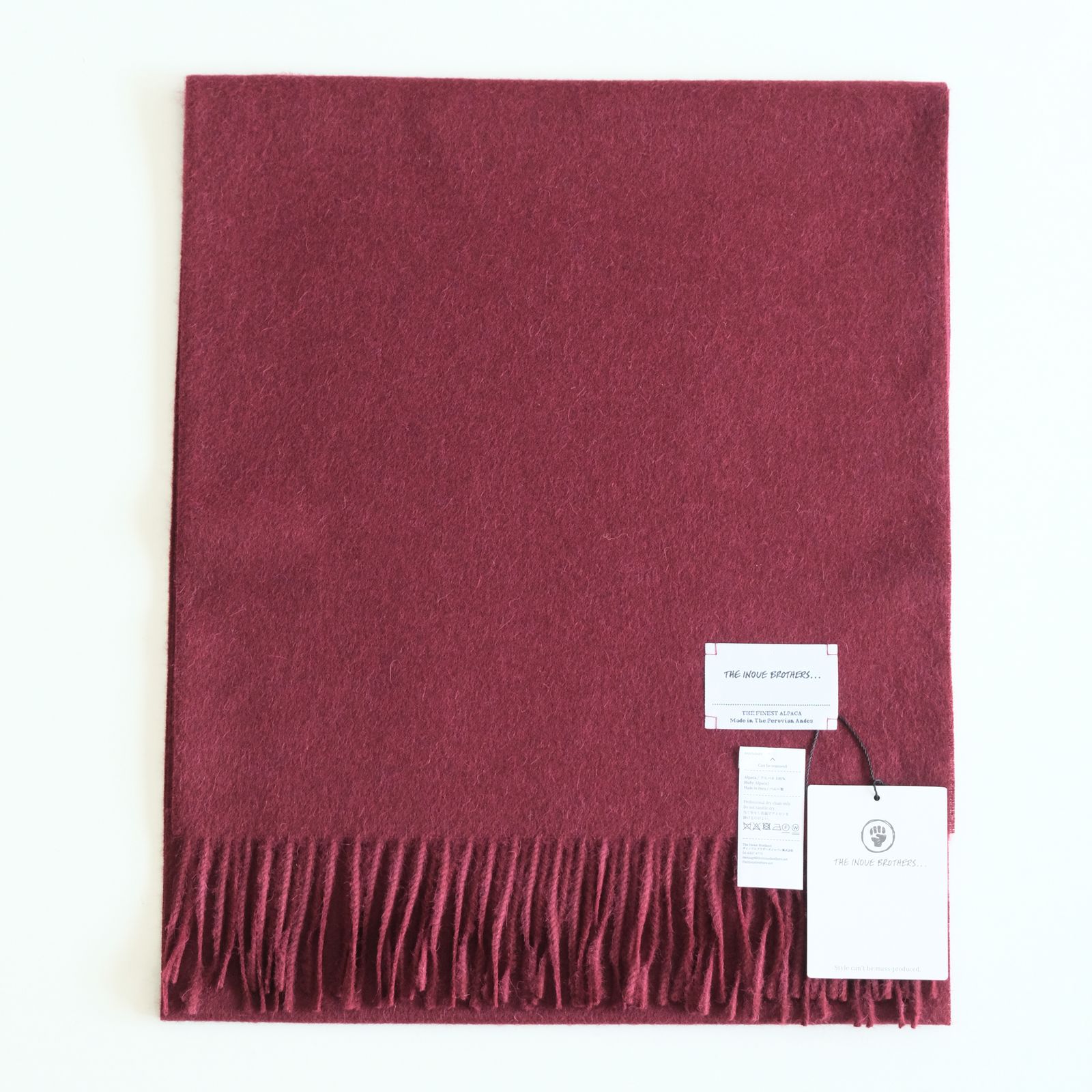 Brushed Scarf（Burgundy）