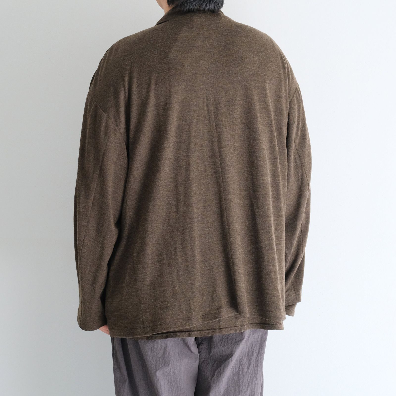 Wool Jersey JKT / ウールジャージージャケット（Brown）