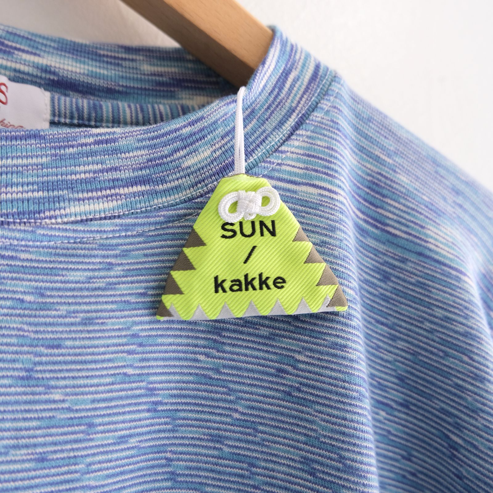 VORTEX FOOTBALL SHIRT fabric by SUN/kakke（MIX BLUE）