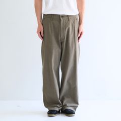 FADED CORKSCREW TWILL WORK PANTS（FADED BROWN）